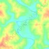 Gentryville topographic map, elevation, terrain
