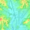 Erskine Station topographic map, elevation, terrain