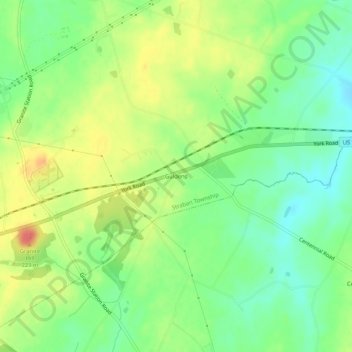 Guldens topographic map, elevation, terrain