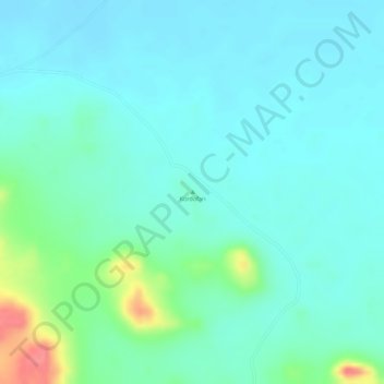 Kordofan topographic map, elevation, terrain