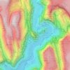 Angels Landing topographic map, elevation, terrain