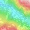 Serneus topographic map, elevation, terrain