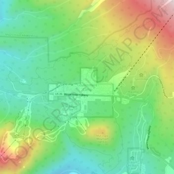 Government Camp topographic map, elevation, terrain