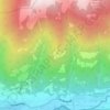 Size topographic map, elevation, terrain