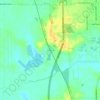Timmons topographic map, elevation, terrain