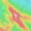 Ossa topographic map, elevation, terrain