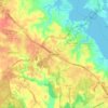 California topographic map, elevation, terrain