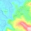 Knob Creek topographic map, elevation, terrain