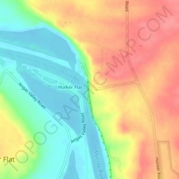 Forster Lookout topographic map, elevation, terrain