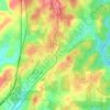 Ball Ground topographic map, elevation, terrain