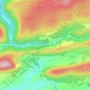 Fern Glen topographic map, elevation, terrain
