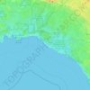 Possum Gap Island topographic map, elevation, terrain