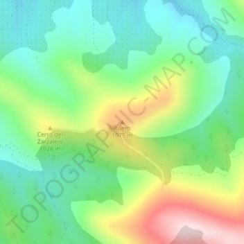 Roero topographic map, elevation, terrain
