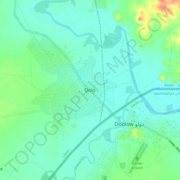 Dolo topographic map, elevation, terrain