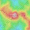 Mount Lentang Legong topographic map, elevation, terrain