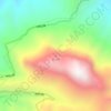 白石峰 topographic map, elevation, terrain