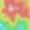 Montoncel topographic map, elevation, terrain