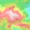 San Gorgonio Mountain topographic map, elevation, terrain