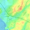 Bryn Du topographic map, elevation, terrain