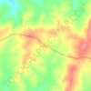 Mwetemo topographic map, elevation, terrain