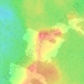 Clairville topographic map, elevation, terrain