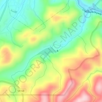 Tellico Lake topographic map, elevation, terrain