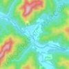 Bridge topographic map, elevation, terrain