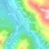 Pontresina topographic map, elevation, terrain