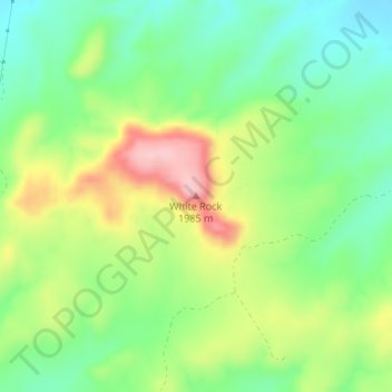 White Rock topographic map, elevation, terrain