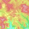 Dwellingup topographic map, elevation, terrain