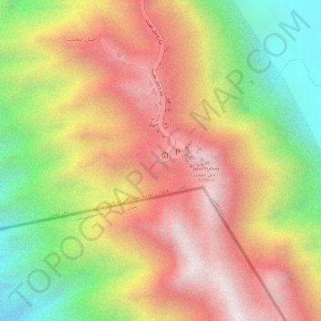 Jebel Hafeet topographic map, elevation, terrain
