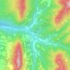 Kırkkavak topographic map, elevation, terrain