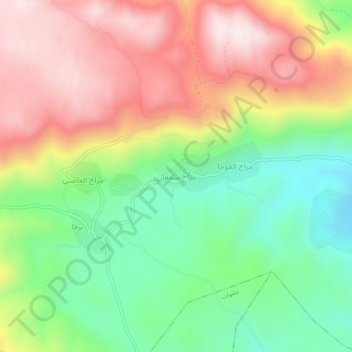 Mrah Semaan topographic map, elevation, terrain