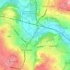 Apperley Bridge topographic map, elevation, terrain