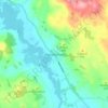 Crossmichael topographic map, elevation, terrain