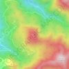 Mount Ooarashi topographic map, elevation, terrain