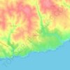 Caramujeira topographic map, elevation, terrain