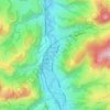 Bunt topographic map, elevation, terrain