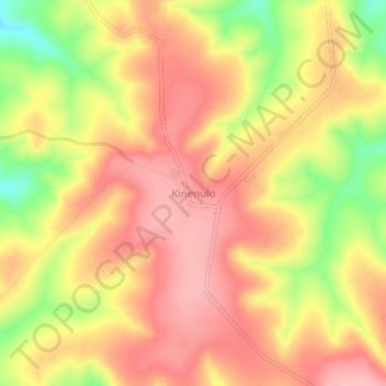 Kinenulo topographic map, elevation, terrain