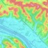 Institute topographic map, elevation, terrain