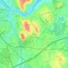 Oaklands topographic map, elevation, terrain