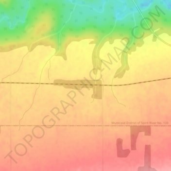 Manir topographic map, elevation, terrain