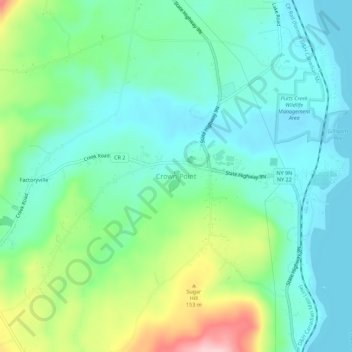 Crown Point topographic map, elevation, terrain
