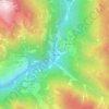 La Chapelue topographic map, elevation, terrain