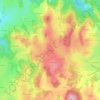 Le Theil topographic map, elevation, terrain