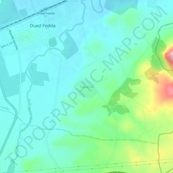 Sekasik topographic map, elevation, terrain