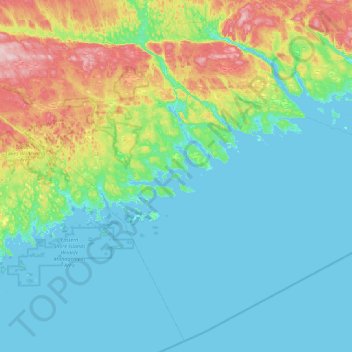 Hemloe Island topographic map, elevation, terrain