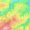 Les Bournets topographic map, elevation, terrain