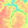 Lake Hills topographic map, elevation, terrain