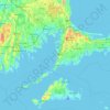 Pulpit Rock topographic map, elevation, terrain